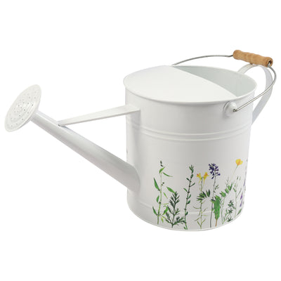 10x20 Watering Can, White W/yel Flower