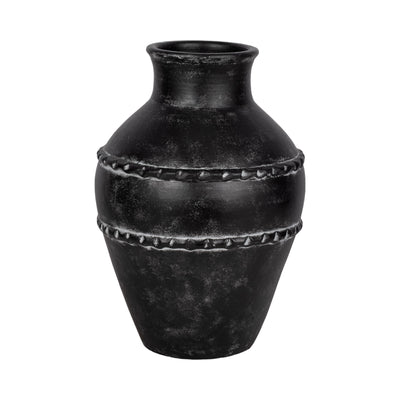 16 Traditional Terracotta Vase, Black