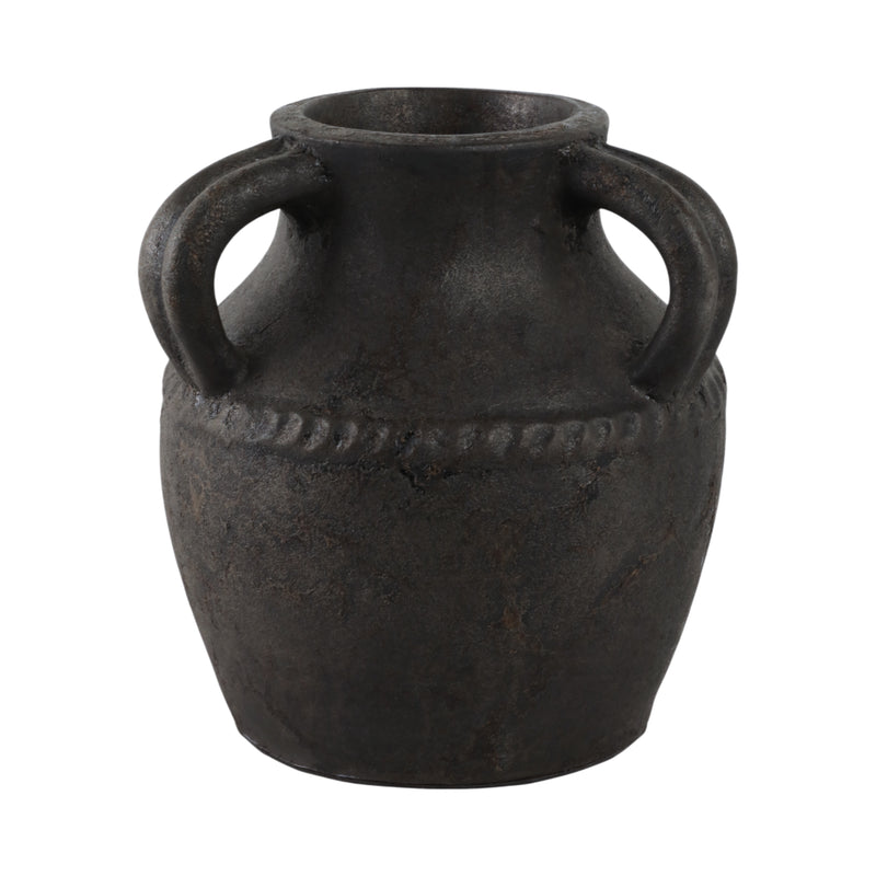 Terracotta, 10 Triple Handle Jug, Black