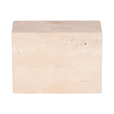 7 Travertine Box, Tan