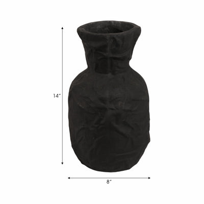 14 Cleo Large Black Ecomix Vase