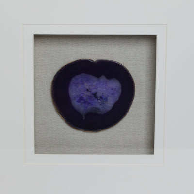 20X20 S/2 FRAMED AGATE, PURPLE