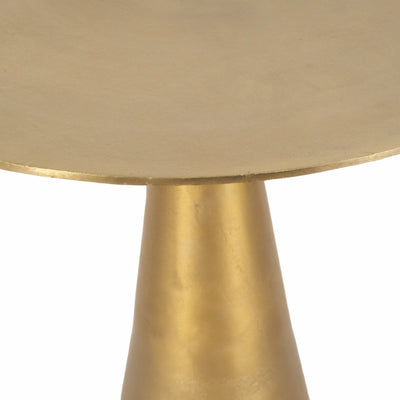 Metal, 24 Sanders Accent Table, Gold