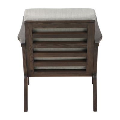 32 Cressida Wood Accent Chair, Ivory