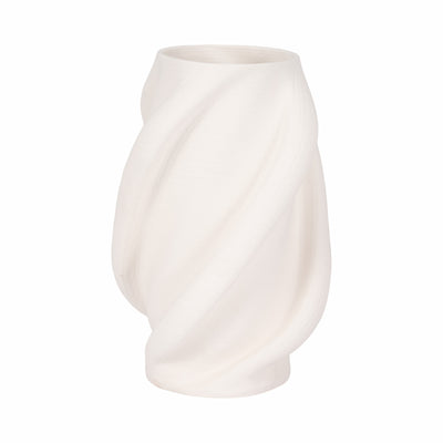 15 MURANO 3D PRINTED LARGE VASE, WHITE