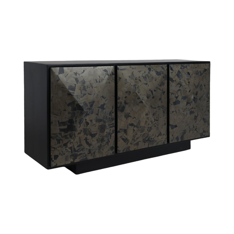 57livio Pyrite Semi-precious Stone&wood Sideboard