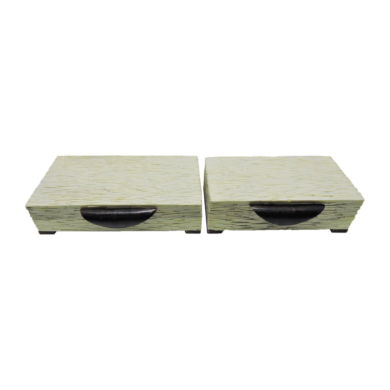 S/2 14/16 Hadwin Resin Cream Boxes