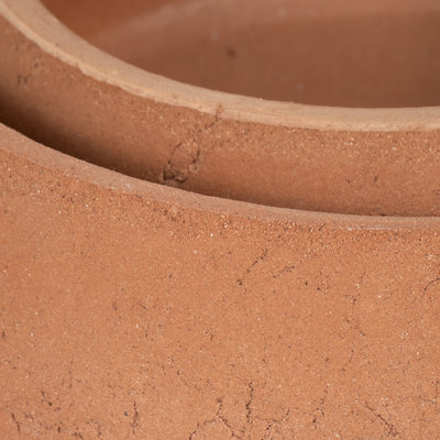 S/2 10/14 Terracotta Bowls, Natural