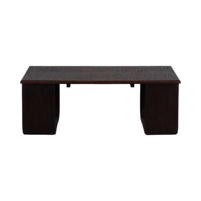 Wood, 47 Textured Coffee Table, Brown Kd