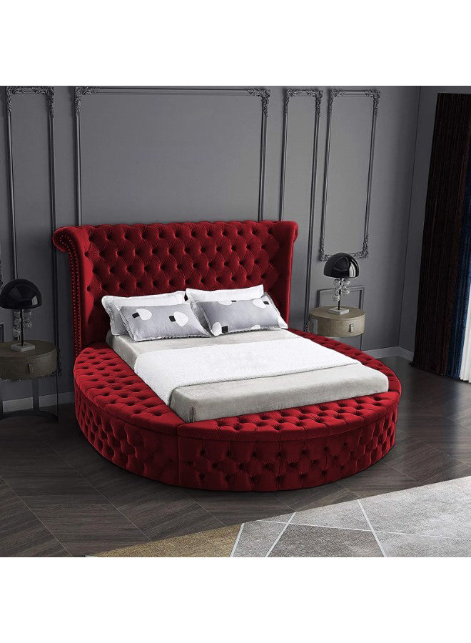 In House | Lotus Bed Frame Velvet - 200x180 cm