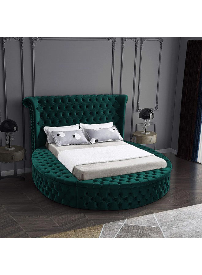 In House | Lotus Bed Frame Velvet - 200x200 cm