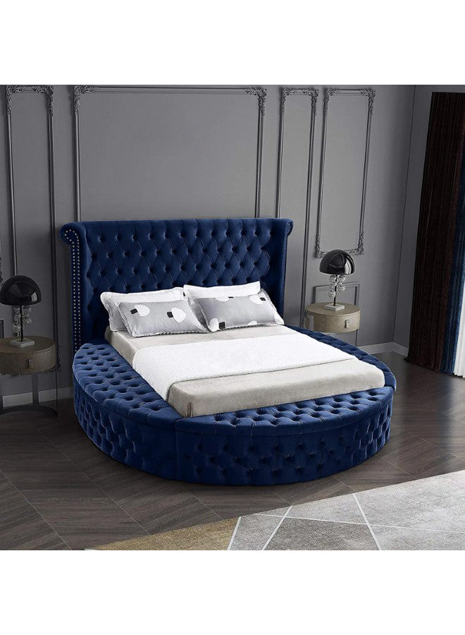 In House | Lotus Bed Frame Velvet - 200x180 cm