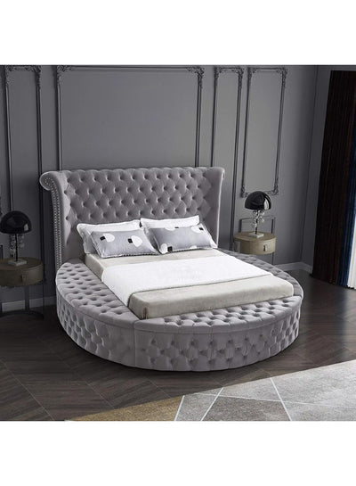 In House | Lotus Bed Frame Velvet - 200x150 cm