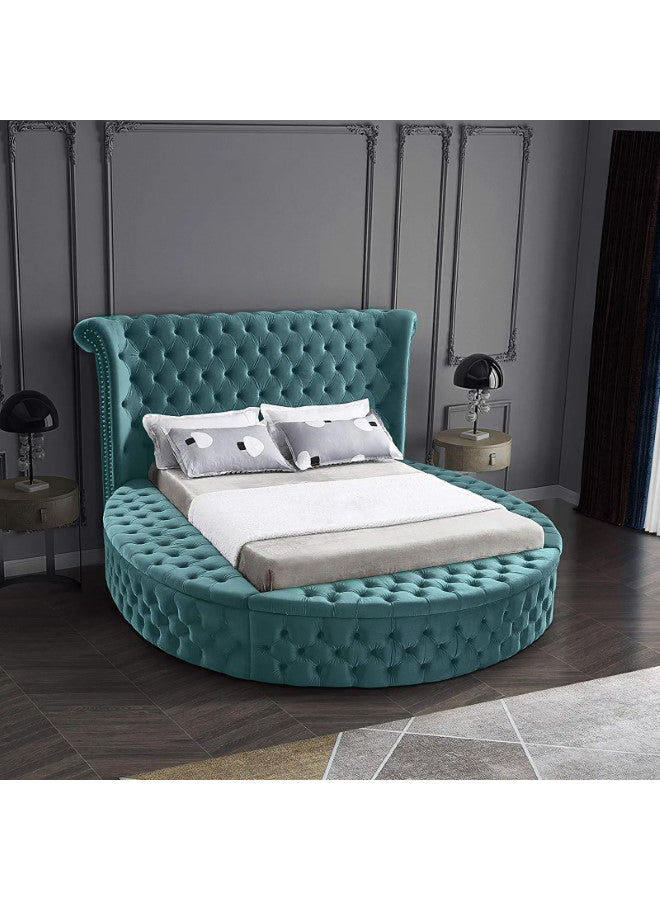 In House | Lotus Bed Frame Velvet - 200x180 cm