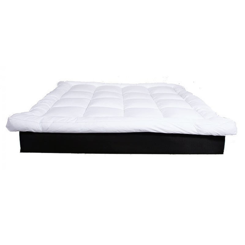 Two Layers Super Microfiber Mattress Topper 14 cm With Rubber Frame