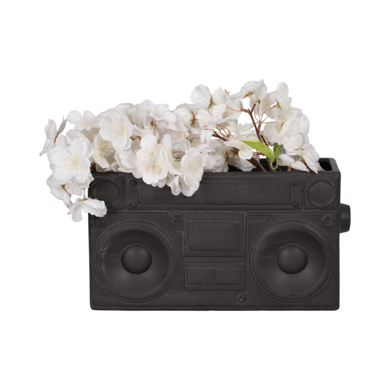 13 Stereo Planter, Grey