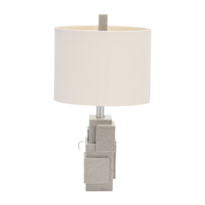 Resin 22 Blocks Table Lamp,gray