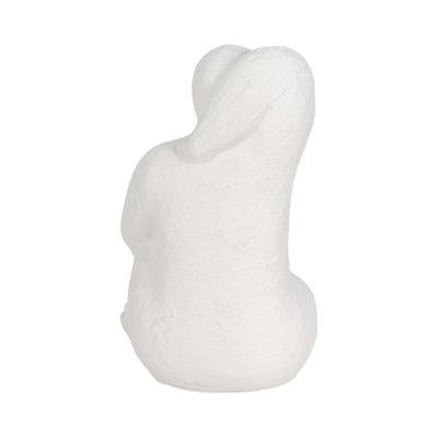 8 Raised Arm Posing Figure, White