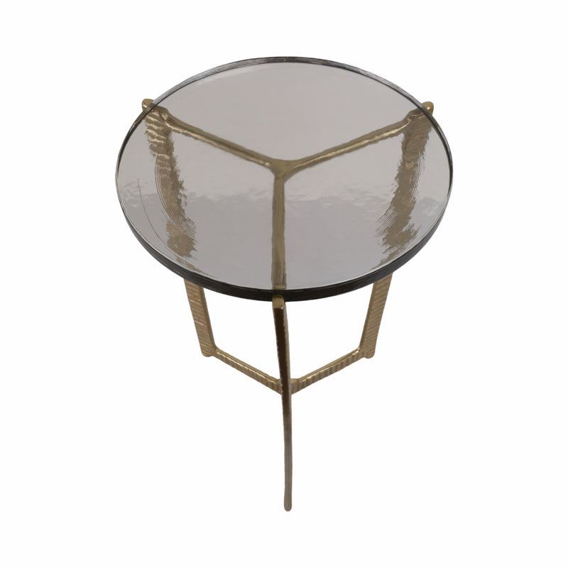 22 Bennington Tall Recycled Glass Accent Table