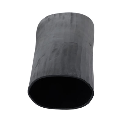 ALUMINUM 36 TEXTURED VASE, MATTE BLACK