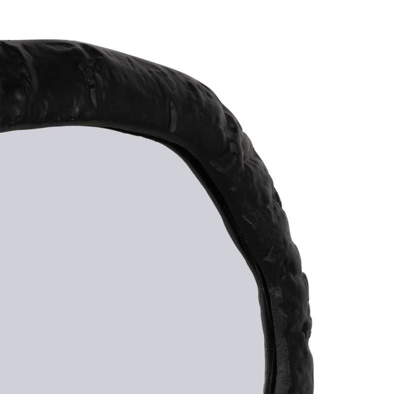 ALUM,18,HAMMERED OUTLINED MIRROR,MATTE BLACK