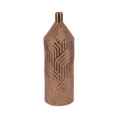 22 Montes Oversized Tribal Vase, Brwn/burnt Gold