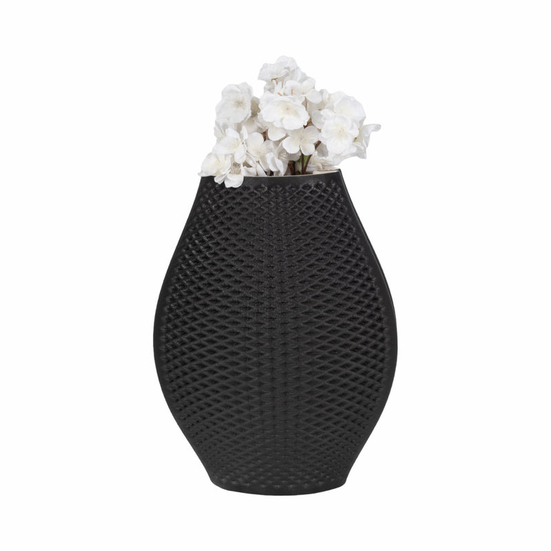 15 FERNANDO 3D PRINTED VASE, BLACK