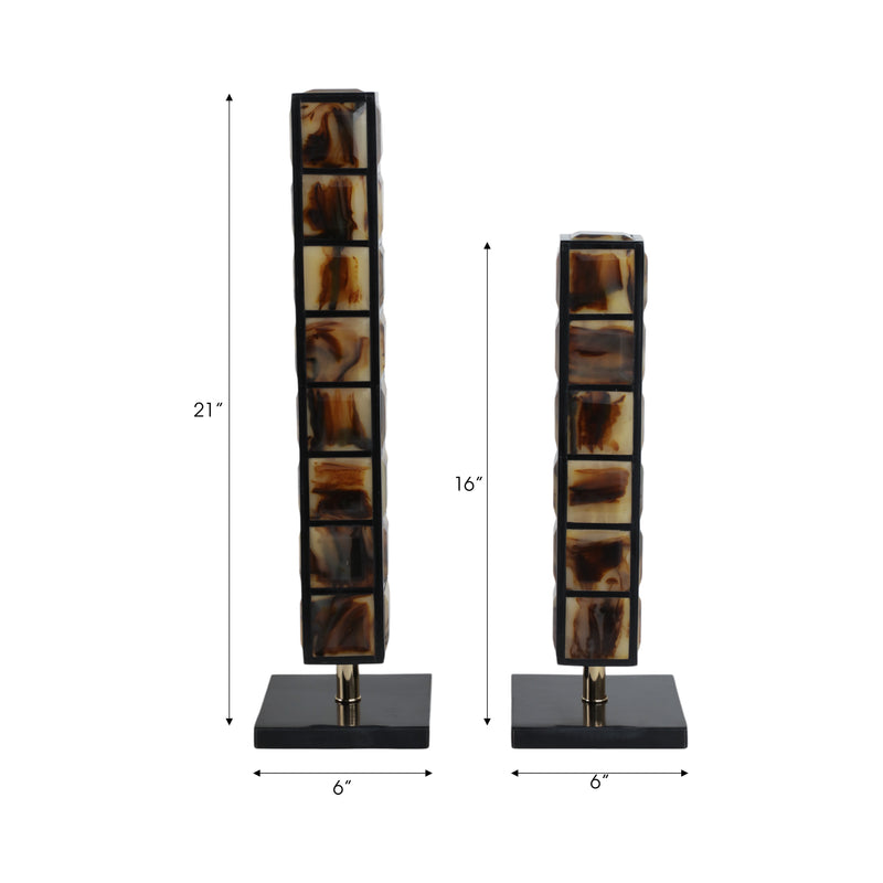 S/2 21/16 Newry Brown And Black Towers