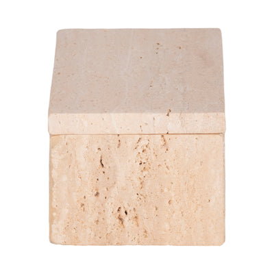 6 Travertine Box, Tan