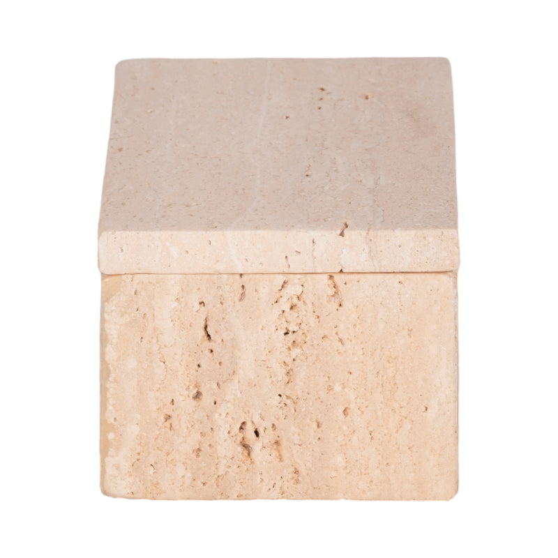 6 Travertine Box, Tan