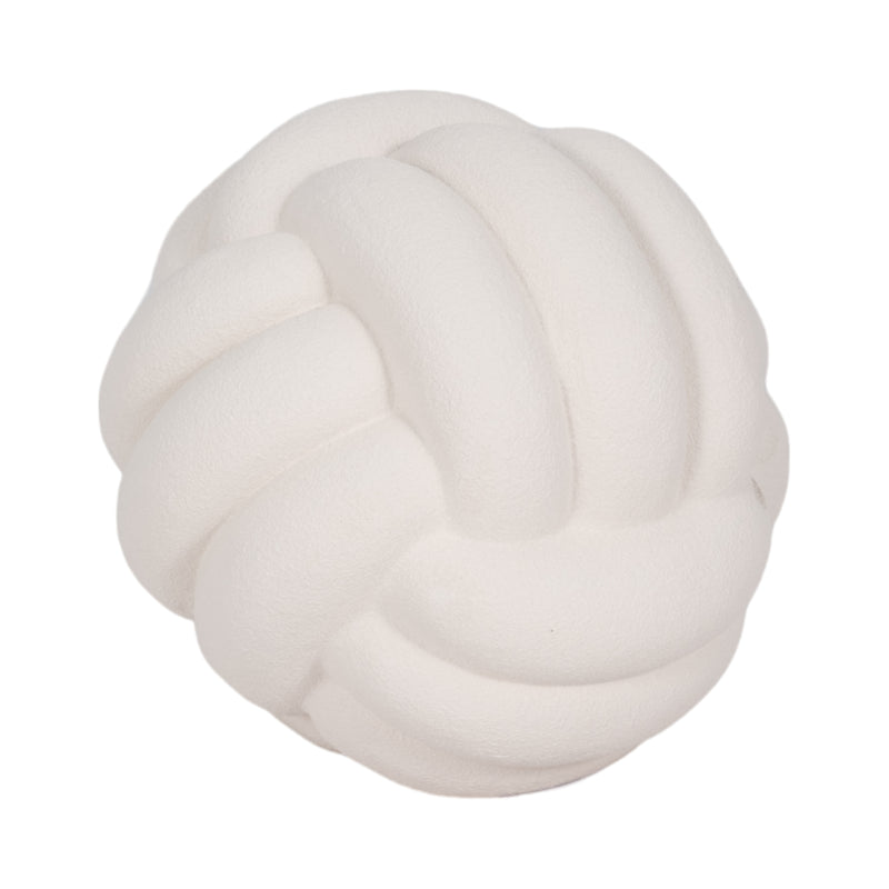 5 Knot Orb Rough Texture, White