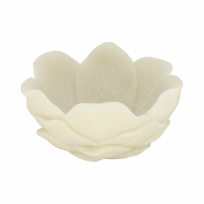 6 Zelen White Quartz Resin Flower Bowl