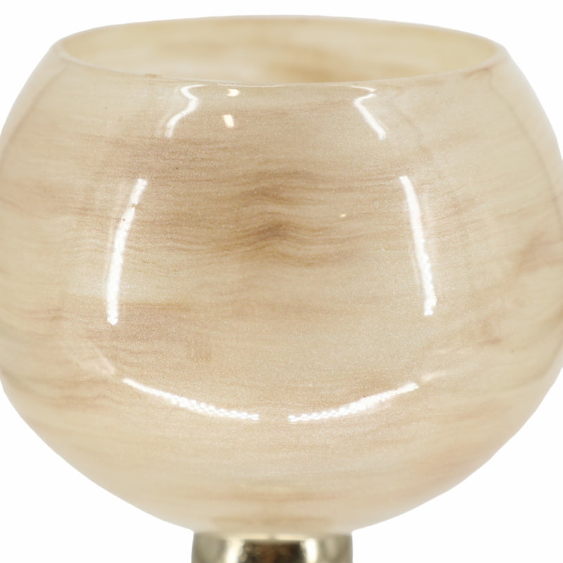 GLASS 18 GOBLET VOTIVE HOLDER, OPAL