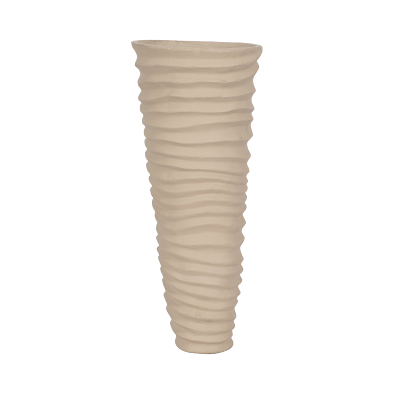 METAL 15, RUGGED VASE, IVORY/NICKEL