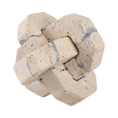 5 Gorda Small Crackle Travertine Knot