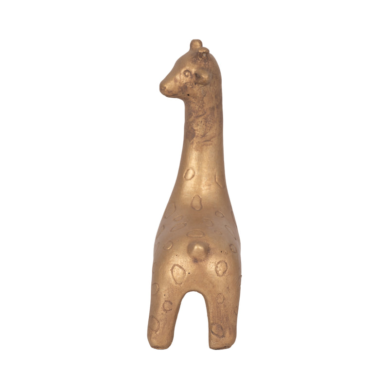 9 Standing Giraffe, Gold