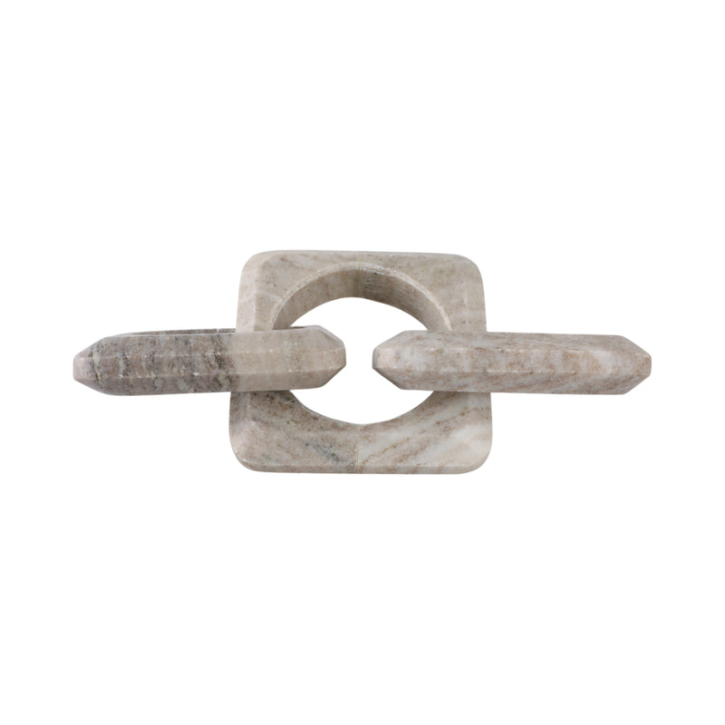 11 3-link Onyx Marble Chain, Beige