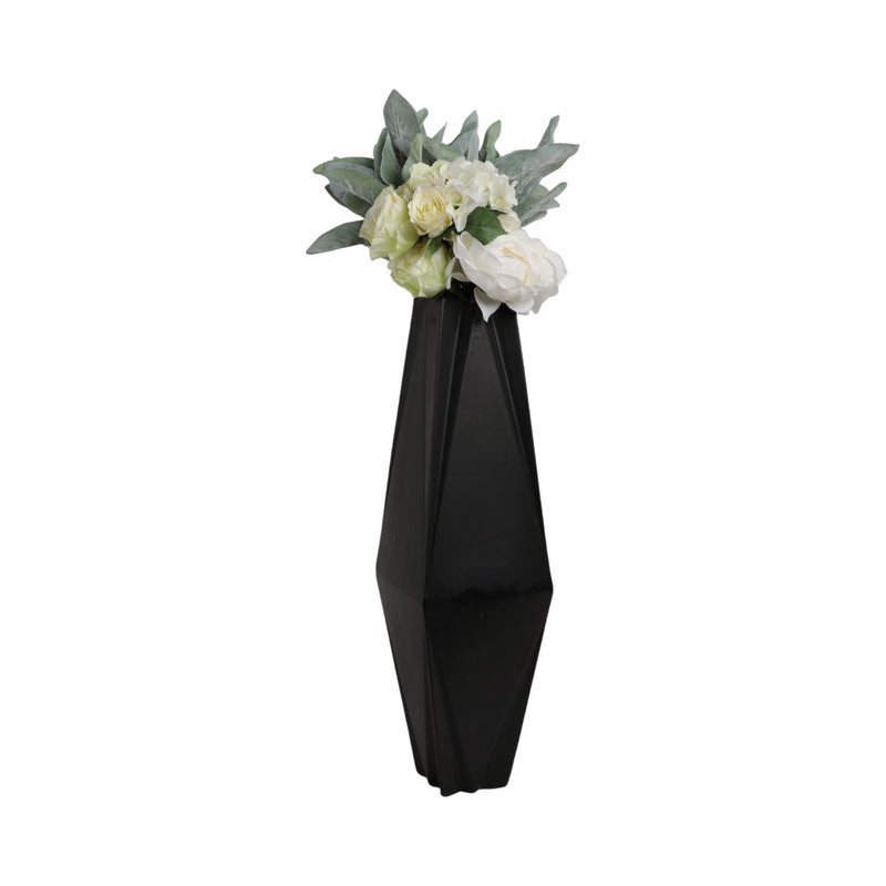 26 Bonney Medium Black Cer Vase