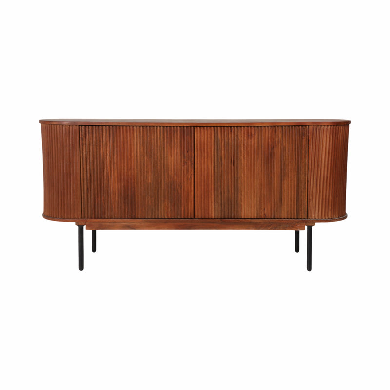 63 Rounded Ridges Sideboard, Brown