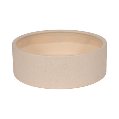 13 Sandy Round Bowl Planter, Ivory