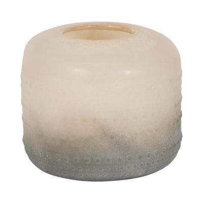 Glass 7 Textured 2-tone Vase,