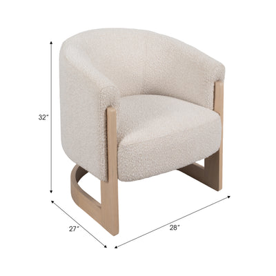 32 Kaiser Accent Chair, Ivory