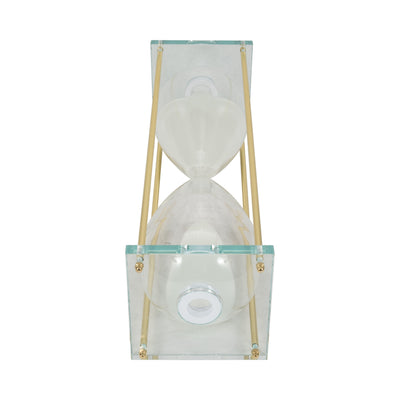 24 Reynolds Medium White & Gold Hourglass