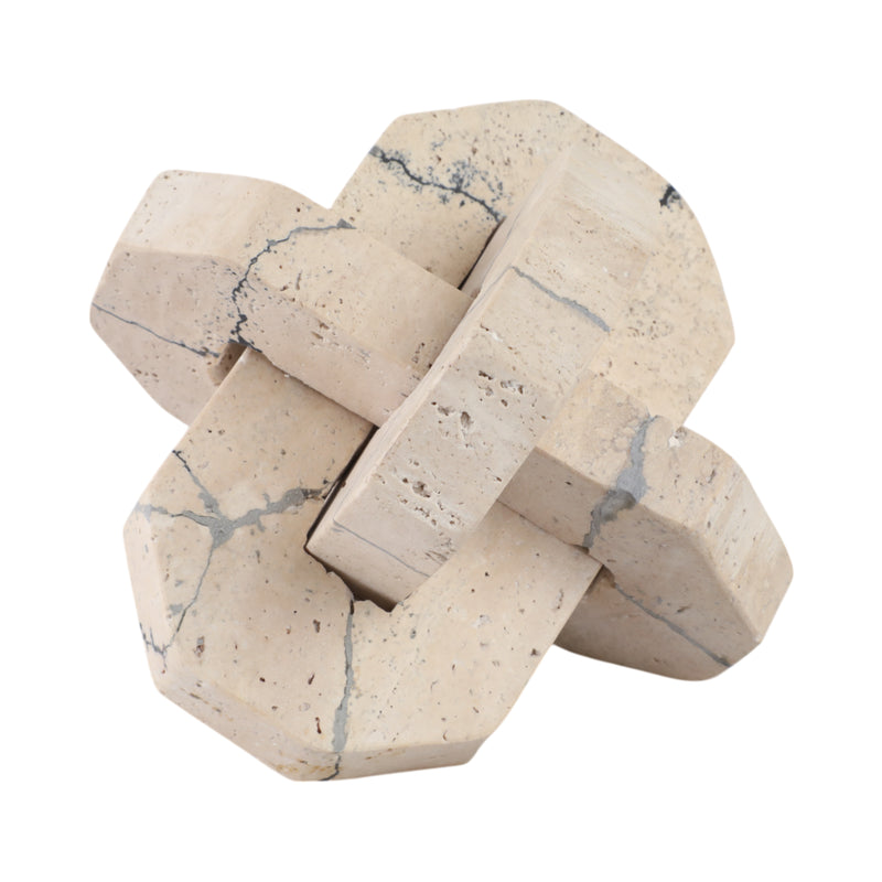 7 Gorda Medium Crackle Travertine Knot