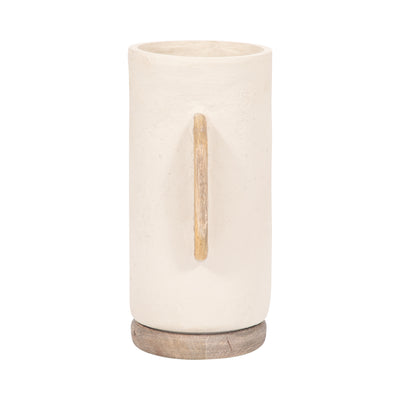 Ecomix, 13 Organic Vase, Ivory