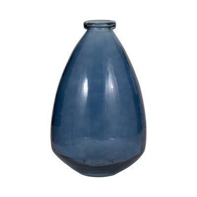 GLASS, 15 BALLOON VASE, BLUE