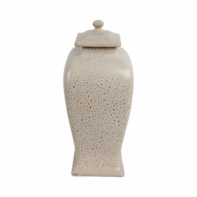 16 Townsend Small Lidded Jar, Beige