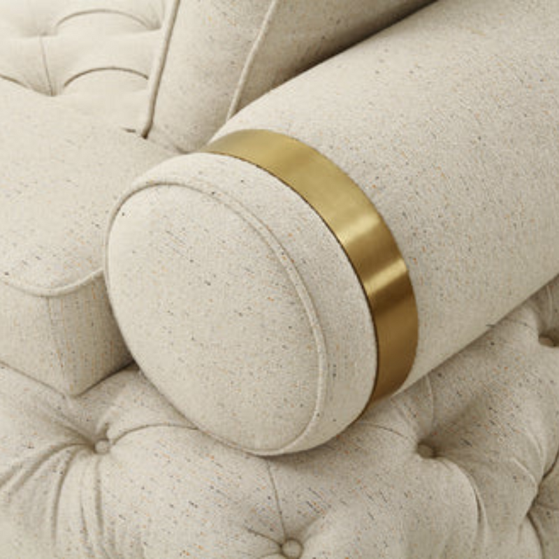 Golden Brushed Beige Sofa set