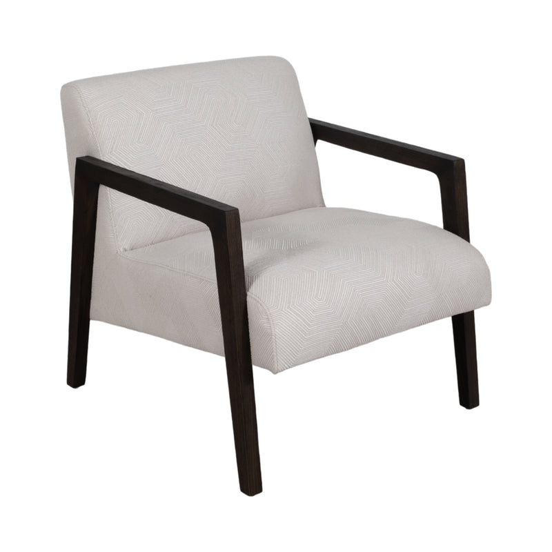 28 Brunner Accent Chair, White/black