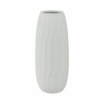 CERAMIC 14 VASE , WHITE